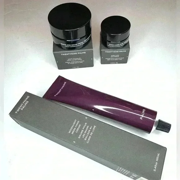 Twentynine Palms Set of 3- Facial Moisturizer , Hand Cream , Eye Cream Moisturizer